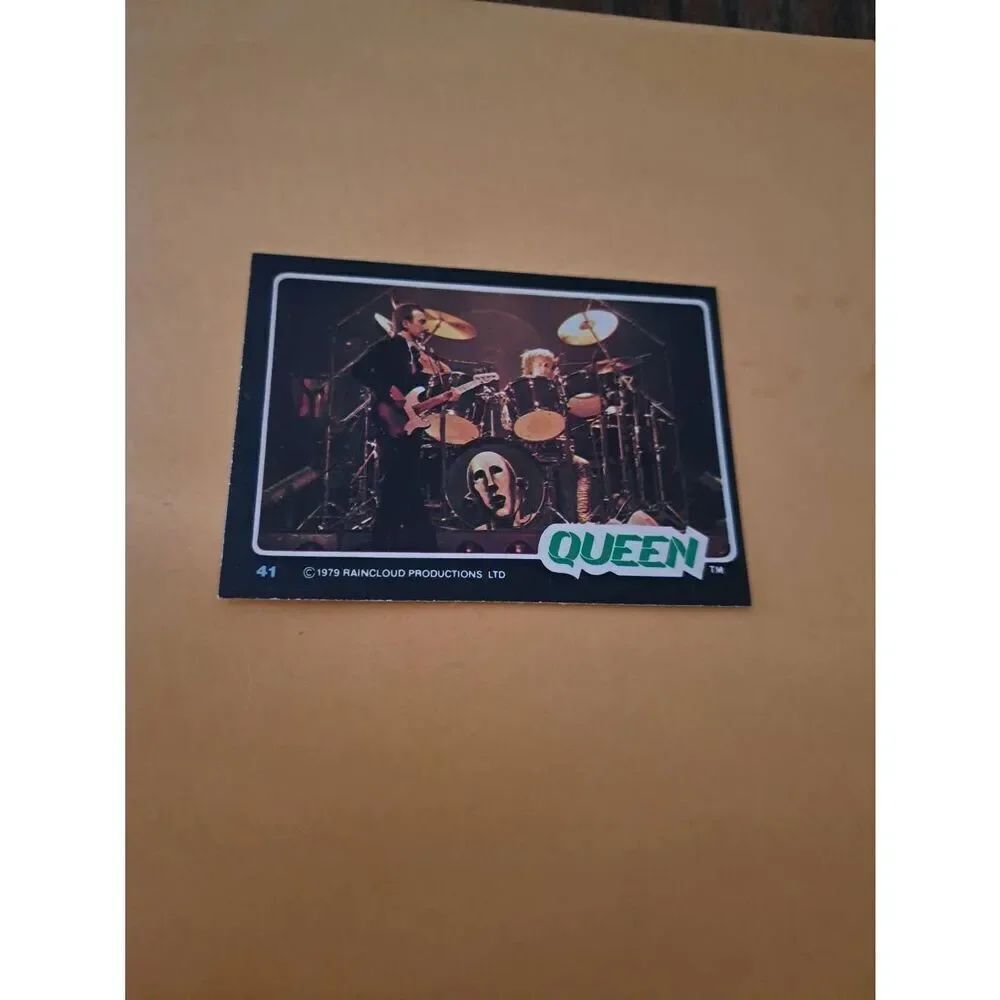 Vintage 1979 Raincloud Productions Queen Trading Card #41 Rock Band Memorabilia